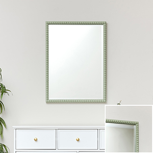 Sage Green Bobbin Bobble Wall Mirror