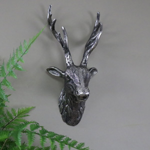 Silver Stag Head