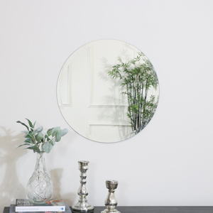 Round Frameless Mirror 50cm x 50cm