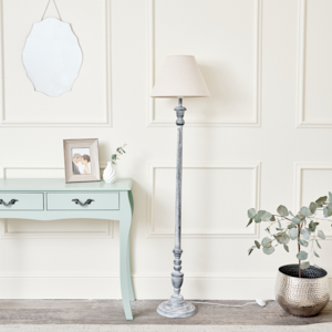 Shabby chic on sale grey table lamp