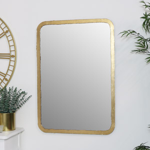 Thin Framed Gold Mirror
