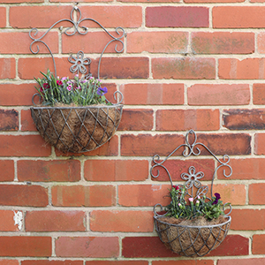 Antique Grey Wall Planters