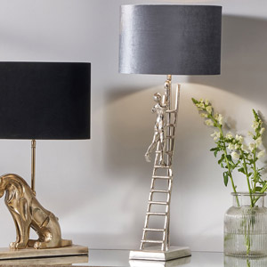 Silver Ladder Table Lamp