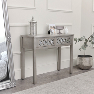 Silver Mirrored Console Table / Dressing Table