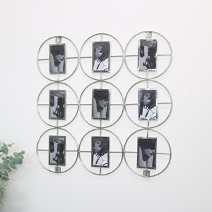Silver Multi Photo Display 