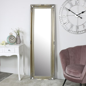 Tall Rose Gold Pink Wall Mirror - Long Tall Wall Mirrors