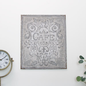 Vintage Cafe Wall Plaque