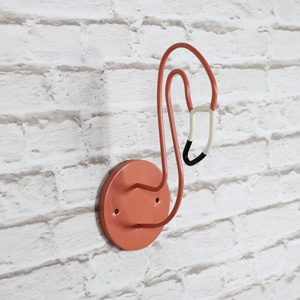 Wall Mounted Metal Flamingo Head Wall Art