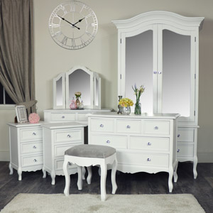 White Tabletop Vanity Mirror - Victoria Range