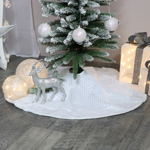 White Fur Sequin