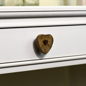 Wooden Heart Drawer Knob