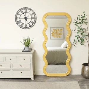 Wave Mustard Mirror