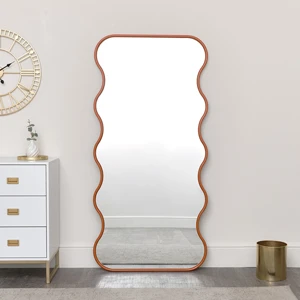 Orange Wave Mirror